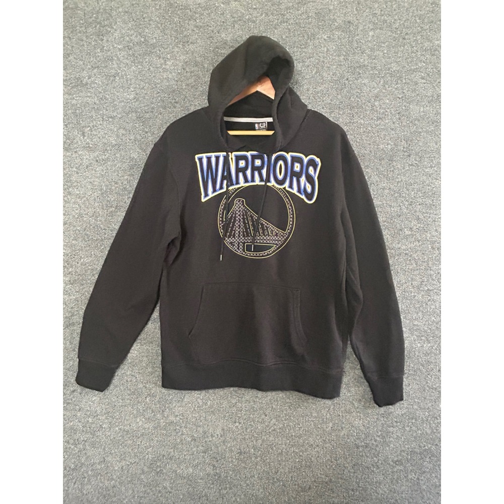 Ultra Game Mens Black Golden State Warriors NBA Hoodie Sweatshirt Size M‎
